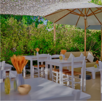 garden brunch table